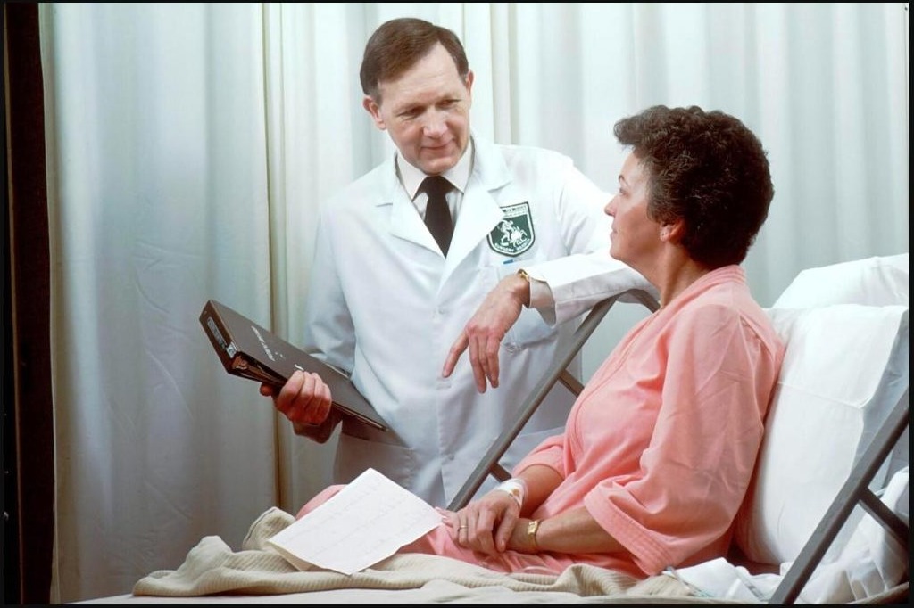 Doctor discussing treatment with a patient